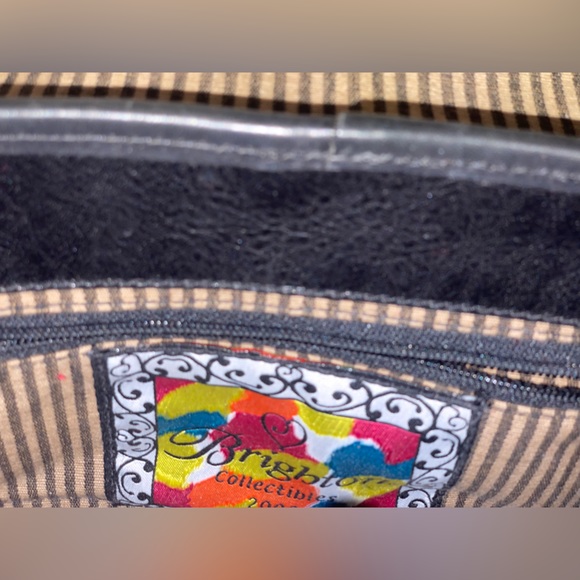 Brighton Limited Edition Crossbody Bag Multicolor Patchwork Leather Snap M - Picture 6 of 7